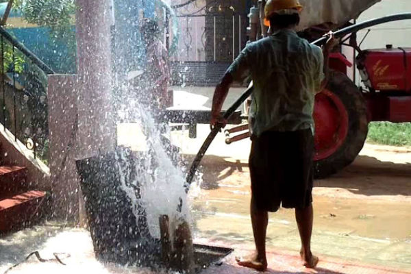Borewell Flushing
